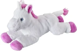 Bauer ECO-LINE - Plüschtier Einhorn (liegend, 33cm) Kuscheltier Stofftier Recycelten Materialien