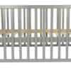 Puckdaddy Babybett Mika 140x70cm Grau Höhenverstellbar Mit Herausnehmbaren Sproßen