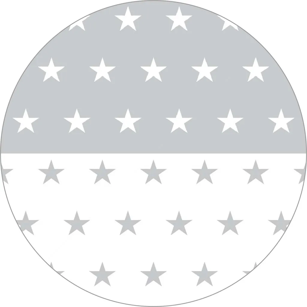 Roba Laufgitter, 6-eckig, Inkl. Schutzeinlage 'Little Stars' & Rollen, Holz Weiß 2 Roba Laufgitter, 6-eckig, Inkl. Schutzeinlage 'Little Stars' & Rollen, Holz Weiß – Bild 2