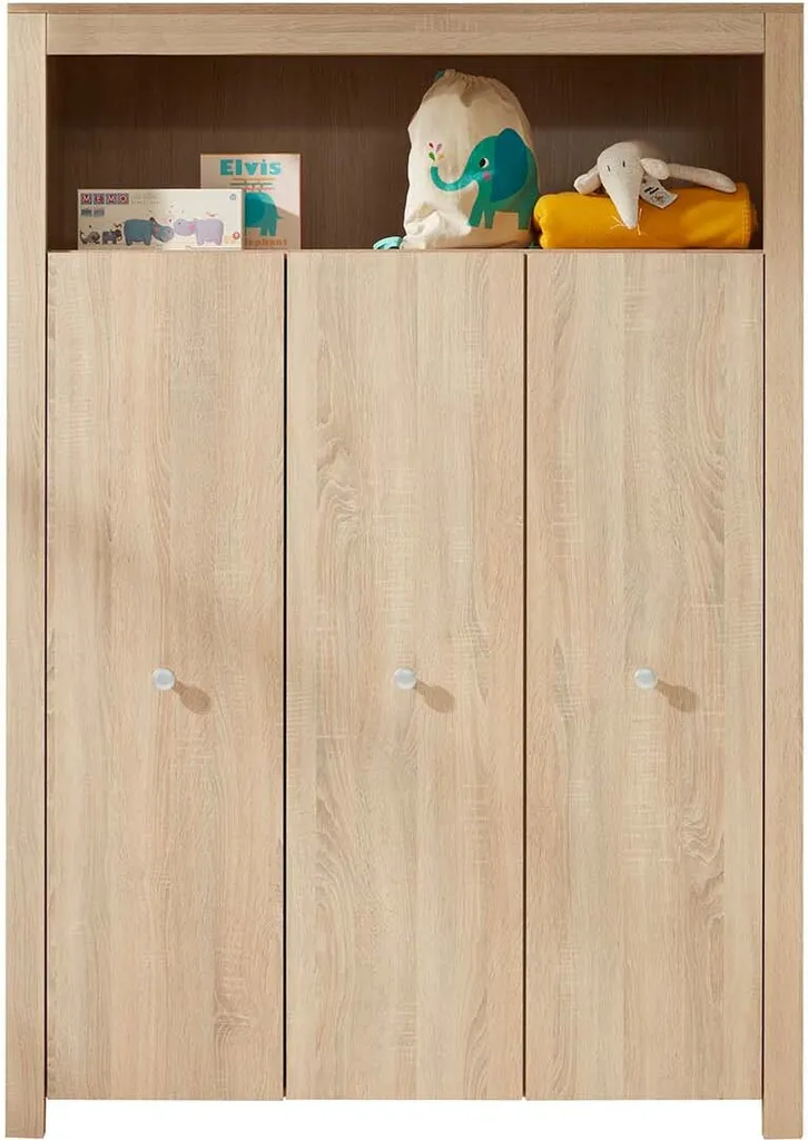 Trendteam Babyzimmer 3-teilige Kombination Olivia/Julie Eiche Sägerau Hell Melamin/Eiche Sägerau Hell Melamin 6 Trendteam Babyzimmer 3-teilige Kombination Olivia/Julie Eiche Sägerau Hell Melamin/Eiche Sägerau Hell Melamin – Bild 6