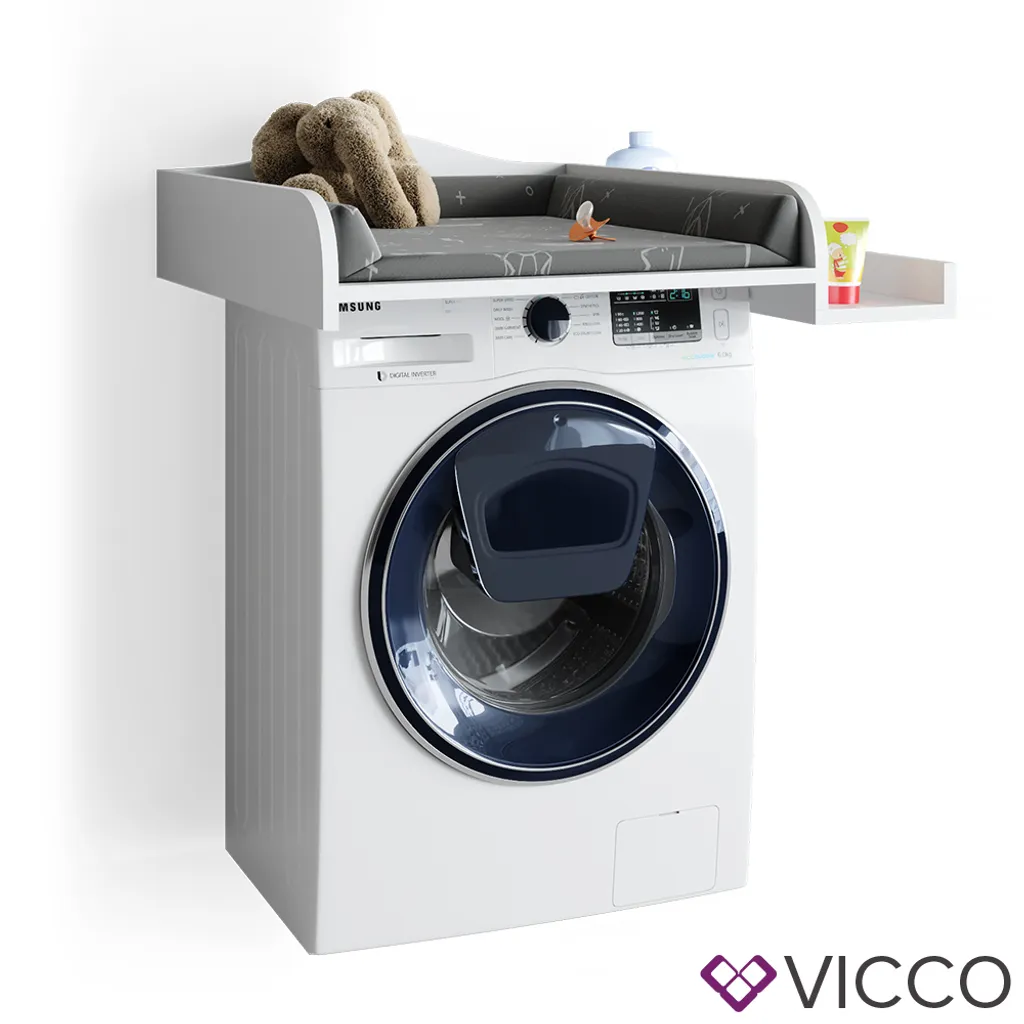 Vicco Wickelaufsatz Mit Ablage Für Die Waschmaschine 6 Vicco Wickelaufsatz Mit Ablage Für Die Waschmaschine – Bild 6
