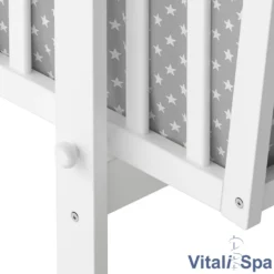 VITALISPA Wiege NOAH Schaukelwiege Babywiege Holz Weiß Grau Bett Set Buche -Babyfreude Deutschland Verkaufs-Shop c66cfd5e0d3b7eb95ba0a7d0faa6f813