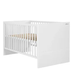 Miami Kombi-Kinderbett 70x140cm, 3x Höhenverstellbar, Flachstäbe Inkl 3 Schlupfprossen