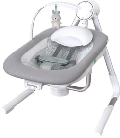 Ingenuity Baby Tragbare Schaukel AnyWay Sway PowerAdapt Dual-Direction, Spruce Babyschaukeln Wippen