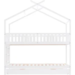 Merax Kinderbett 90x200cm Etagenbett Hochbetten Mit Leiter, Rausfallschutz Und Dachform, Ausziehbett Drei Einzelbetten Hoch Doppel Stockbett Für Kinderzimmer, Kiefernholz Rahmen, Weiß 20 Merax Kinderbett 90x200cm Etagenbett Hochbetten Mit Leiter, Rausfallschutz Und Dachform, Ausziehbett Drei Einzelbetten Hoch Doppel Stockbett Für Kinderzimmer, Kiefernholz Rahmen, Weiß -Babyfreude Deutschland Verkaufs-Shop c8fe5c51f5a38a5bf66ceea5348a7dde