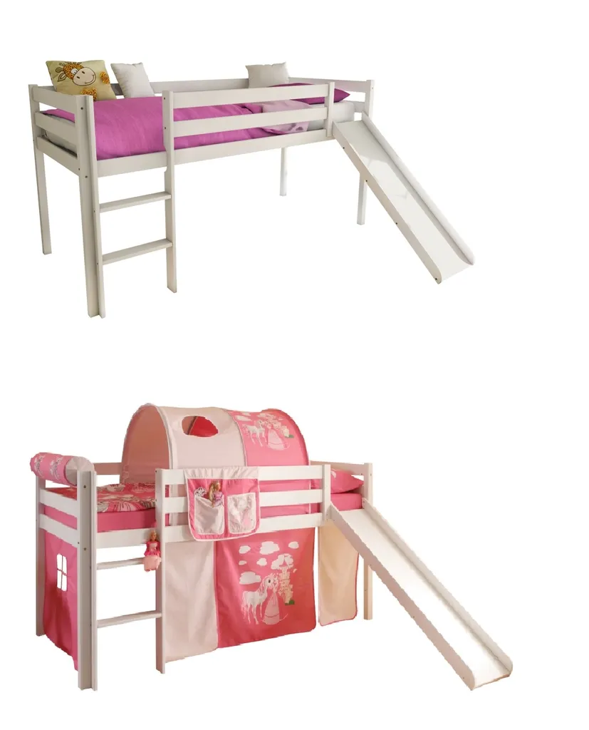 Rutschbett Joel Kiefer Massiv Weiß 90*200 Cm Nach Sicherheitsnorm EN 747-1 Und 747-2 Kinderzimmer Spiel Hochbett 1 Rutschbett Joel Kiefer Massiv Weiß 90*200 Cm Nach Sicherheitsnorm EN 747-1 Und 747-2 Kinderzimmer Spiel Hochbett