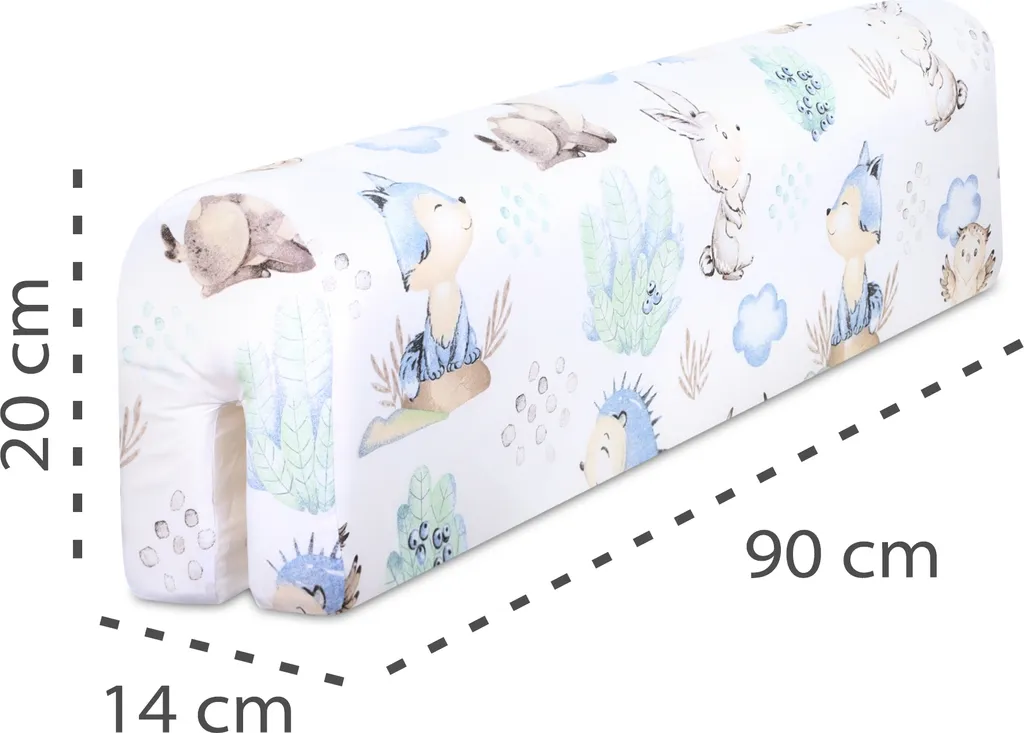 Bettkantenschutz Für Kinderbetten 90 Cm - Schutz Für Bettrahmen Kantenschutz Kinder Babybett Baumwolle Igel 2 Bettkantenschutz Für Kinderbetten 90 Cm - Schutz Für Bettrahmen Kantenschutz Kinder Babybett Baumwolle Igel – Bild 2