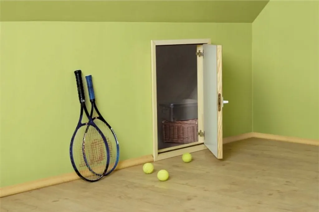 Kniestocktür Fakro DWK Abseitentür Drempeltür Wärmedämmung U=1,1 70x90 Weißen HDF-Platten 4 Kniestocktür Fakro DWK Abseitentür Drempeltür Wärmedämmung U=1,1 70x90 Weißen HDF-Platten – Bild 4