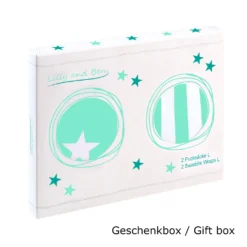 Lilly And Ben® Pucksack | S/M: 0-3 MONATE | Weitere Größen Verfügbar| 2er Set | Baumwoll-Puckdecke I Baby Mühelos Pucken | Atmungsaktives Pucktuch Mit Weichen & Verstellbaren Klettverschlüssen | Türkis Blau Für Jungen -Babyfreude Deutschland Verkaufs-Shop cdef39bf71cf2812cfabd1f9be98eded