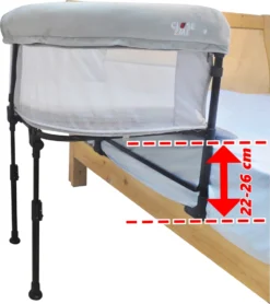 Close2Me Baby-Beistellbett Für Babys Von 0-5 Monaten (max. 9 Kg), Passend An Hohe Polsterungen Und Boxspringbett-Matratzen Von 22-26 Cm Höhe -Babyfreude Deutschland Verkaufs-Shop cee483c71eb17d95c42f687508ef79a4