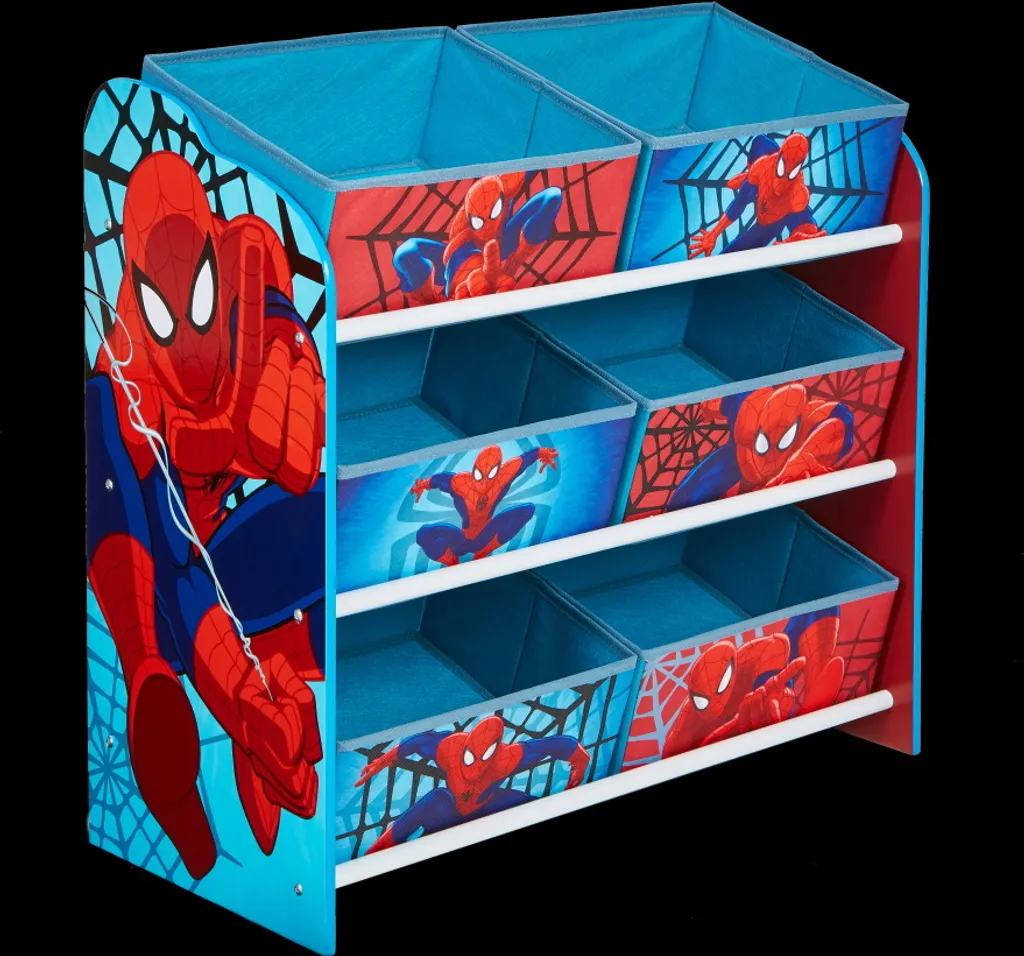 Worlds Appart Spider-Man - Regal Zur Spielzeugaufbewahrung Mit Sechs Kisten Für Kinder, 471SDR 9 Worlds Appart Spider-Man - Regal Zur Spielzeugaufbewahrung Mit Sechs Kisten Für Kinder, 471SDR – Bild 9