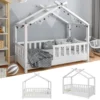VitaliSpa Kinderbett Design Weiß 148 X 132 X 77 Cm Massivholz