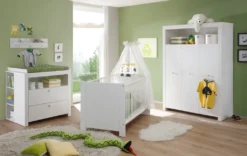 Trendteam Babyzimmer 4-teilige Kombination Olivia/Julie Weiß