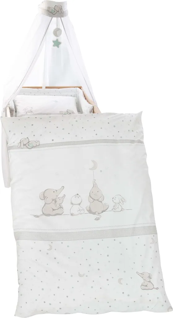 Roba Kinder-Bettgarnitur 4-tlg, 'Sternenzauber®', Bettset Mit Bettwäsche 100x135cm, Nestchen, Himmel 1 Roba Kinder-Bettgarnitur 4-tlg, 'Sternenzauber®', Bettset Mit Bettwäsche 100x135cm, Nestchen, Himmel