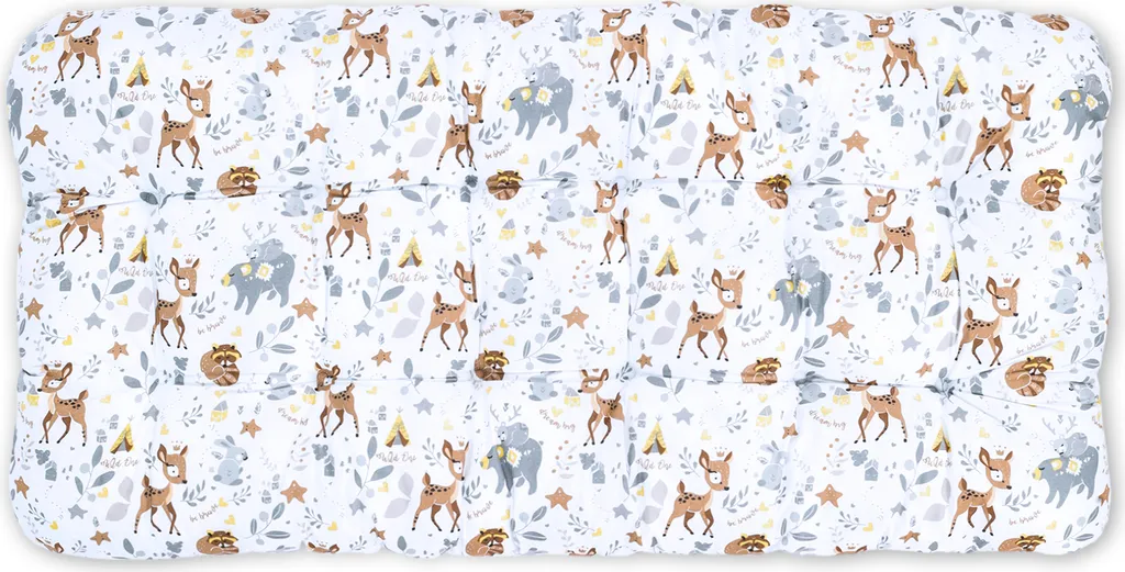 Bodenkissen Groß 60x120 Cm - Sitzkissen Kinder Boden Spielmatte Baby Bodenmatratze Kinderzimmer Hirsch Mit Bären 2 Bodenkissen Groß 60x120 Cm - Sitzkissen Kinder Boden Spielmatte Baby Bodenmatratze Kinderzimmer Hirsch Mit Bären – Bild 2