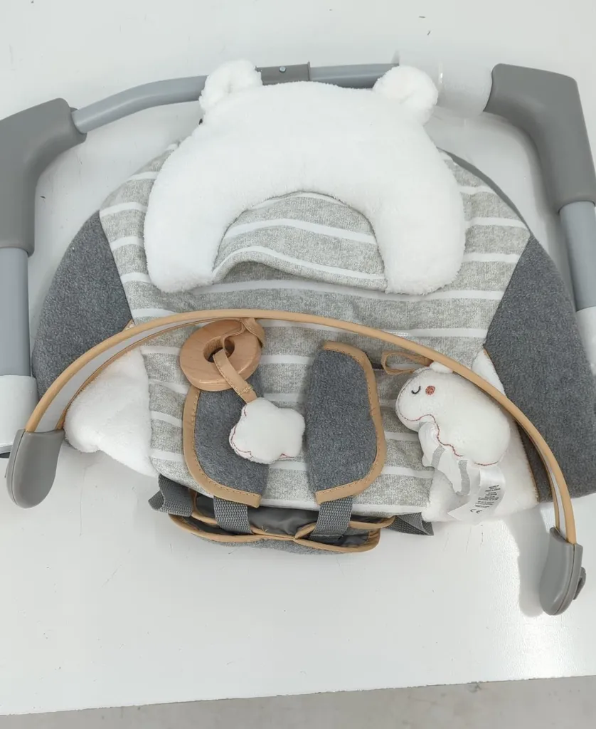 Ingenuity Baby Ingenuity, Bella Teddy Zusammenklappbare Und Tragbare Babyschaukel Mit 5 Schaukelgeschwindigkeiten, 8 Melodien, 5-Punkt Sicherheitsgurt Und Hochwertigem Plüsch Babyschaukeln Wippen 11 Ingenuity Baby Ingenuity, Bella Teddy Zusammenklappbare Und Tragbare Babyschaukel Mit 5 Schaukelgeschwindigkeiten, 8 Melodien, 5-Punkt Sicherheitsgurt Und Hochwertigem Plüsch Babyschaukeln Wippen – Bild 11