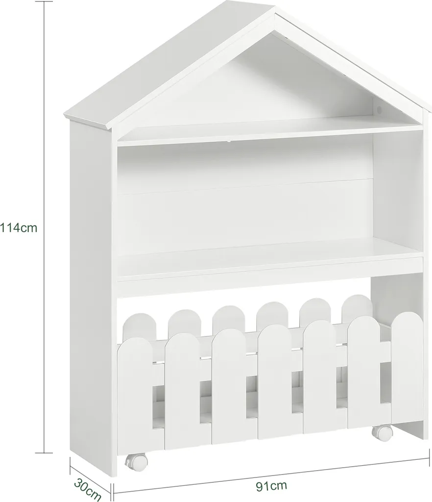 SoBuy KMB52-W Kinderregal Set 2-teilig Aufbewahrungsregal Für Kinder Spielzeugregal Bücherregal Mit Rollen Kinder Spielzeug-Organizer Regal Kinderzimmer Möbel BHT Ca.: 91x114x30cm 5 SoBuy KMB52-W Kinderregal Set 2-teilig Aufbewahrungsregal Für Kinder Spielzeugregal Bücherregal Mit Rollen Kinder Spielzeug-Organizer Regal Kinderzimmer Möbel BHT Ca.: 91x114x30cm – Bild 5