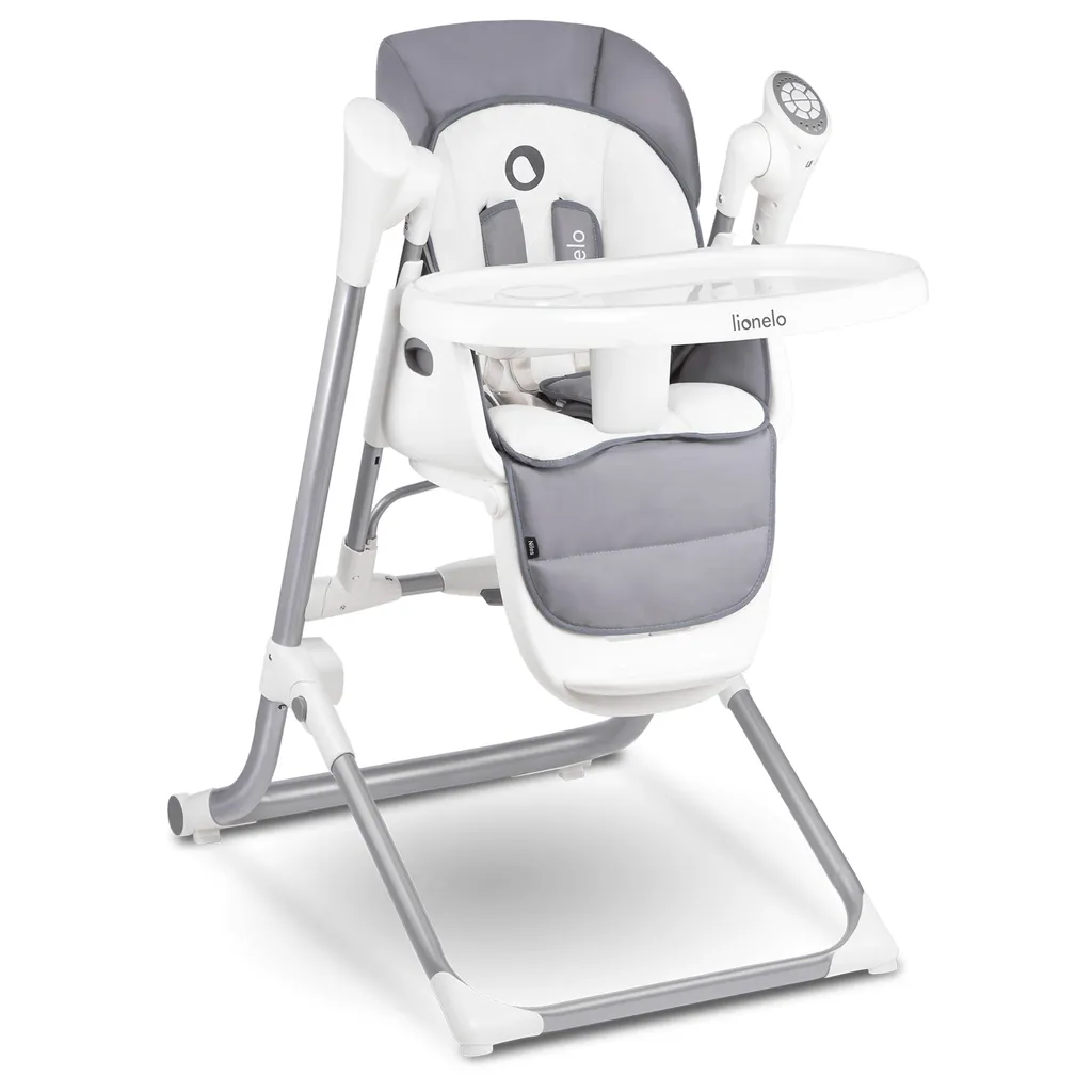 Lionelo Niles 2in1 Hochstuhl Baby Und Baby Wippe Bis 20 Kg Mobile App Steuerung Verstellbare Rückenlehne Und Tablett Grau 8 Lionelo Niles 2in1 Hochstuhl Baby Und Baby Wippe Bis 20 Kg Mobile App Steuerung Verstellbare Rückenlehne Und Tablett Grau – Bild 8