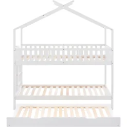 Merax Kinderbett 90x200cm Etagenbett Hochbetten Mit Leiter, Rausfallschutz Und Dachform, Ausziehbett Drei Einzelbetten Hoch Doppel Stockbett Für Kinderzimmer, Kiefernholz Rahmen, Weiß 21 Merax Kinderbett 90x200cm Etagenbett Hochbetten Mit Leiter, Rausfallschutz Und Dachform, Ausziehbett Drei Einzelbetten Hoch Doppel Stockbett Für Kinderzimmer, Kiefernholz Rahmen, Weiß -Babyfreude Deutschland Verkaufs-Shop d8e8938a0f8a55a49d9b3824503ee527