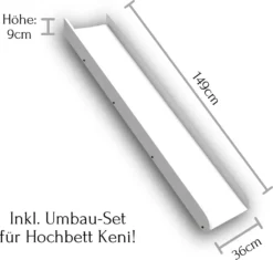 Rutsche Zu Jugendbett Bett Kinder Kinderbett "Keni I" Weiß -Babyfreude Deutschland Verkaufs-Shop d97aa9de33470383d94c020c09b88edc