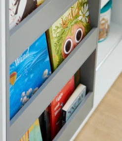 SoBuy KMB33-W Kinder Bücherregal Kinderregal Spielzeugregal Aufbewahrungsregal Für Kinder Schrank Sideboard BHT Ca.: 119x116x39cm -Babyfreude Deutschland Verkaufs-Shop da33668c6a5d6e01a33ba8b607510c27