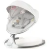 COSTWAY Babywippe Elektrisch Mit Timer, Babyschaukel Babywiege Mit 5 Schwingungsamplituden Musik Und Bluetoothfunktion Beige