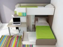 Hochbett 2x 90 X 190 Cm Mit Schreibtisch + Bettboden - Weiß, Naturfarben & Braun - SAMUEL 8 Hochbett 2x 90 X 190 Cm Mit Schreibtisch + Bettboden - Weiß, Naturfarben & Braun - SAMUEL -Babyfreude Deutschland Verkaufs-Shop dd970ee51f8452bd7f9951f0355674cd