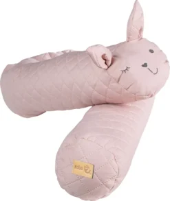 Roba Bettschlange 'roba Style', Baby-Bettumrandung Mit Hasengesicht 'Lily', Rosa, 170 Cm