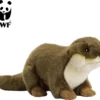 WWF Plüschtier Europäischer Fischotter (20cm) Lebensecht Kuscheltier Stofftier