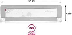 Bettschutzgitter Klappbar Bettgitter 154 X 42 Cm, Rausfallschutz Für Das Eltern- Oder Kinderbett In Grau -Babyfreude Deutschland Verkaufs-Shop e1771955cc71bdb0c44d513ee4ed6f49