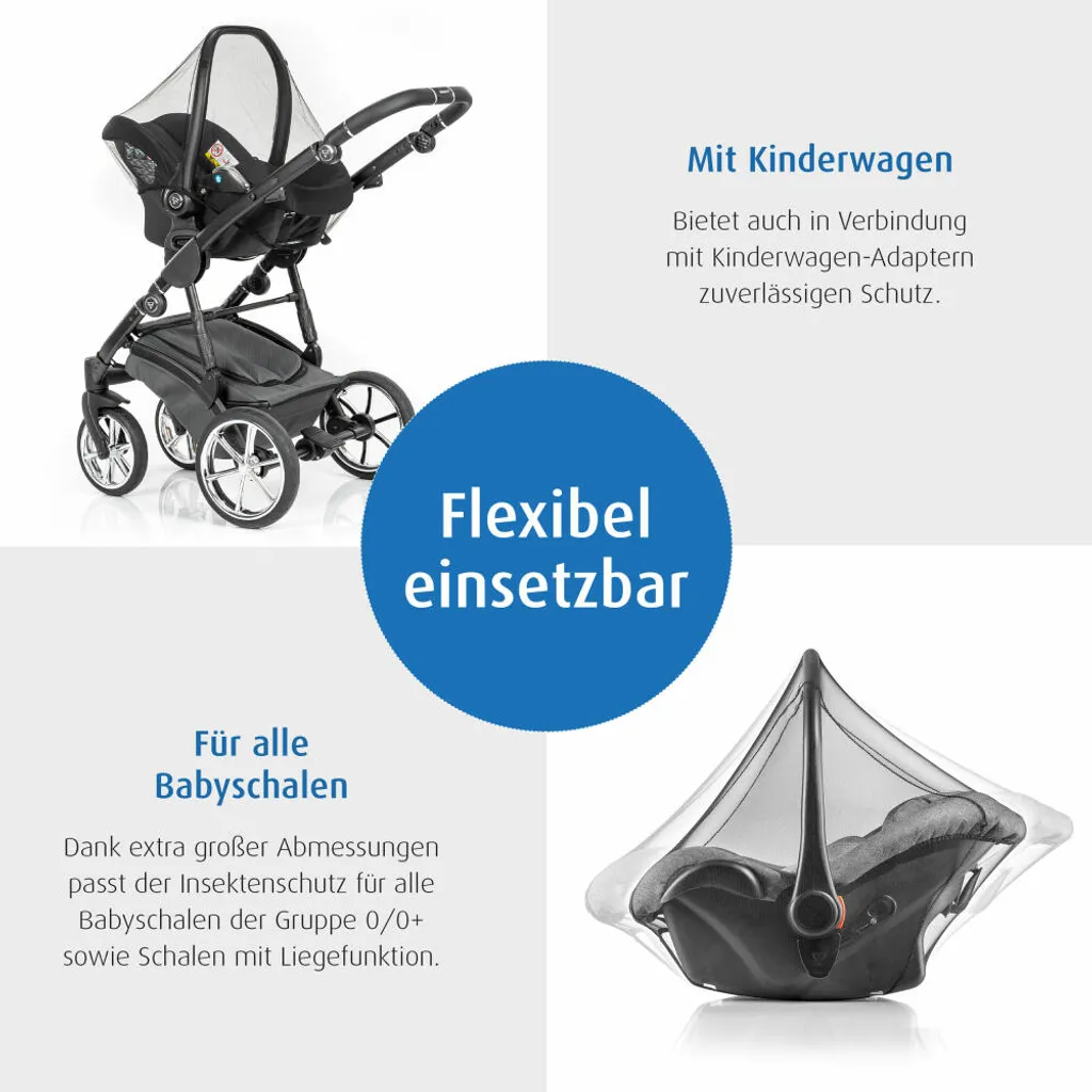 Reer BiteSafe Insektenschutz Für Babyschale, Moskitonetz, Mückennetz, Fliegennetz, Polyester, Schwarz, 87011 8 Reer BiteSafe Insektenschutz Für Babyschale, Moskitonetz, Mückennetz, Fliegennetz, Polyester, Schwarz, 87011 – Bild 8