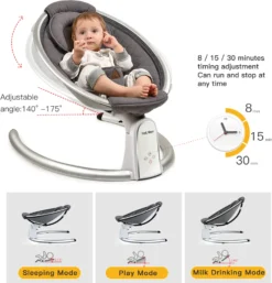 Hot Mom Babywippe Elektrische Babyschaukel Mit 5 Stufen Schaukelfunktion, Baumwolle Babywiege Mit Musik Durch Bluetooth, 2022 Style (Beige) -Babyfreude Deutschland Verkaufs-Shop e4570d03c60fa19a29884163ad9dac14