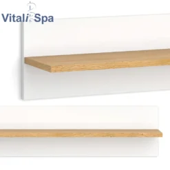 VitaliSpa Wandregal Hängeregal Ablageregal Malia Weiß Eiche Modern 70x20 Cm Kinderzimmer Regal Babyzimmerregal Kindermöbel Babymöbel Ablage Aufbewahrung -Babyfreude Deutschland Verkaufs-Shop e48d2e4e6e68184100918927b05c6119