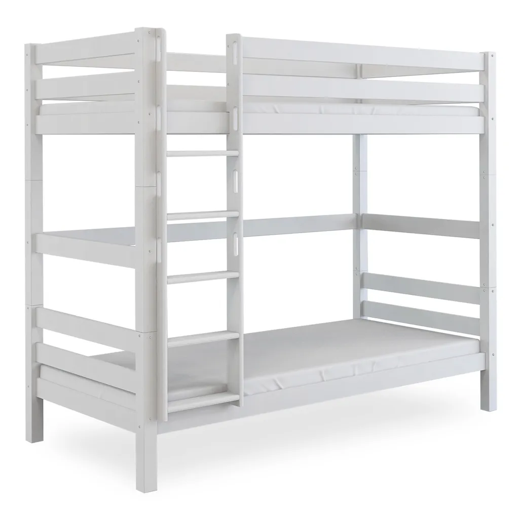 Bubema Jona Kinder Etagenbett / Hochbett Buche Massiv, Natur Oder Weiß Lackiert : Weiß Lackiert 2 Bubema Jona Kinder Etagenbett / Hochbett Buche Massiv, Natur Oder Weiß Lackiert : Weiß Lackiert – Bild 2