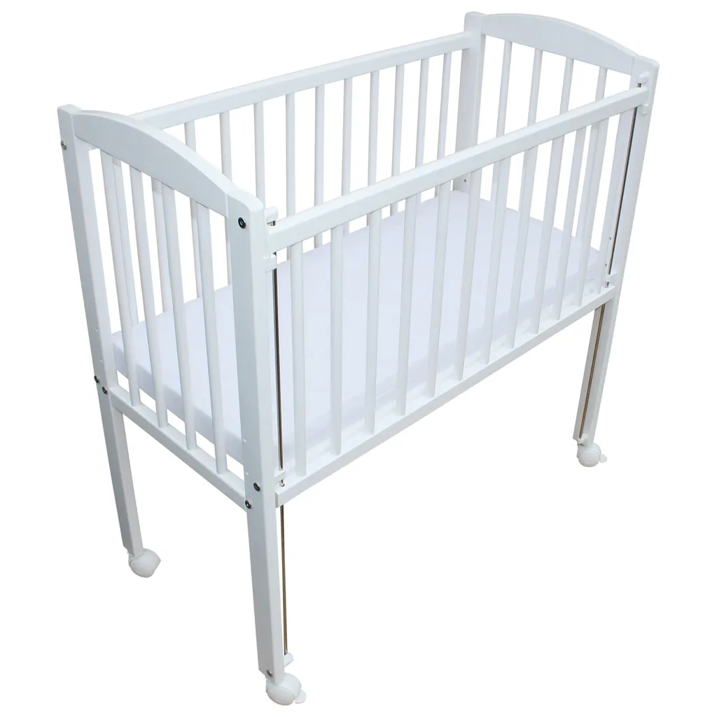Beistellbett Babybett 90x40 Cm Mit Matratze Und Räder Höhenverstellbar Weiss 1 Beistellbett Babybett 90x40 Cm Mit Matratze Und Räder Höhenverstellbar Weiss