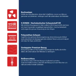 Matratze 80x160 Cm PAULO Höhe Ca. 16 Cm H3 Kaltschaum HR-Schaum Kindermatratze -Babyfreude Deutschland Verkaufs-Shop e652deeb72a04a0d104305ab96683183