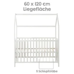 Roba Hausbett 60 X 120 Cm, Baby- & Beistellbett In Hausoptik, Taupe, 6-fach Verstellbar -Babyfreude Deutschland Verkaufs-Shop e663a68881e07496ee16f9975e32953c