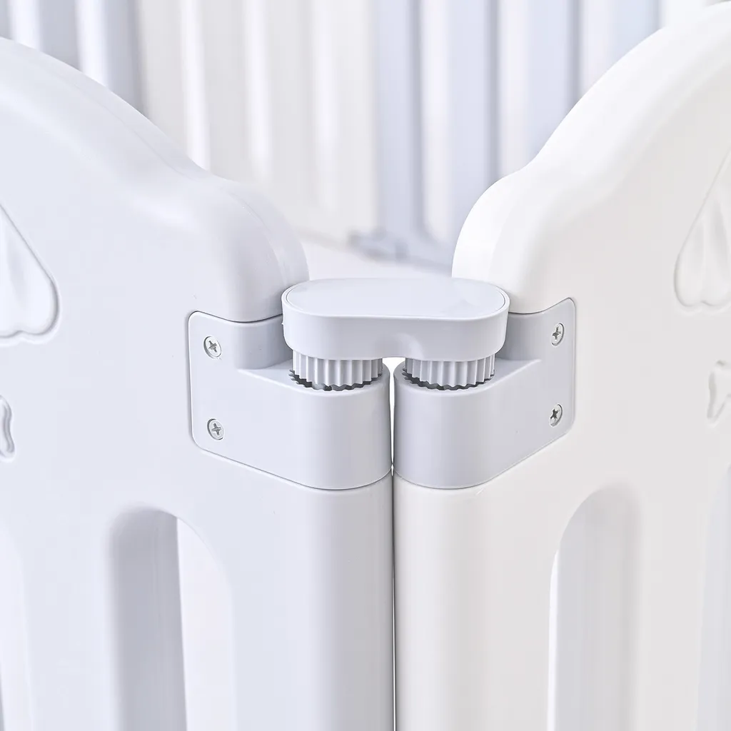 Baby Vivo Laufgitter Aus Kunststoff Faltbar - Kapitän Benjamin In Grau Und Weiß 8 Baby Vivo Laufgitter Aus Kunststoff Faltbar - Kapitän Benjamin In Grau Und Weiß – Bild 8