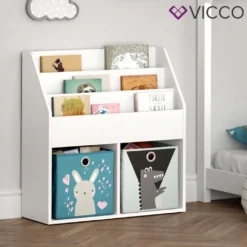 Vicco Kinderregal Luigi + Faltbox Weiß 72 X 79 X 30,7 Cm Holzwerkstoff -Babyfreude Deutschland Verkaufs-Shop e78af79fbe3980352ae50de10052072c