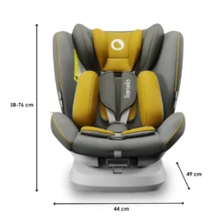 Lionelo Bastiaan One Kindersitz 360° Drehbar Autokindersitz Mit ISOFIX 0-36 Kg Gelb -Babyfreude Deutschland Verkaufs-Shop e84b2535ce5a1498c1095a771c53b4f5