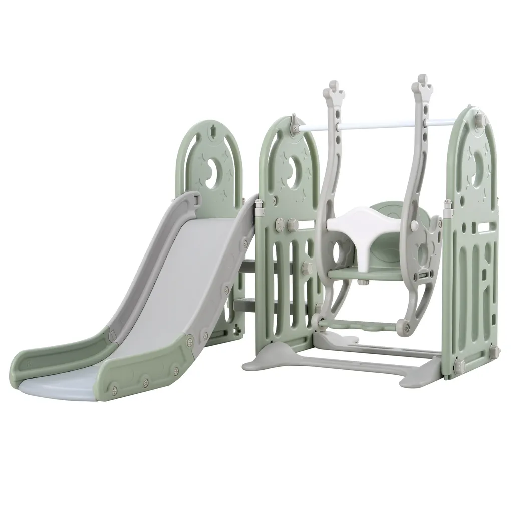 Merax Laufgitter Faltbar Laufstall Baby Absperrgitter 14+2 Paneele Schutzgitter Mit Schaukel, Rutsche, Basketballkorb Und BB-Sound-Knopf, Krabbelgitter Aus Kunststoff Für Kinder, Grün+ Weiß 14 Merax Laufgitter Faltbar Laufstall Baby Absperrgitter 14+2 Paneele Schutzgitter Mit Schaukel, Rutsche, Basketballkorb Und BB-Sound-Knopf, Krabbelgitter Aus Kunststoff Für Kinder, Grün+ Weiß – Bild 14