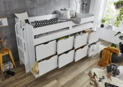 Funktions-/Hochbett FLORI, LF 90 X 200 Cm Inkl. Lattenrost Und 8 Großen Schubladen -Babyfreude Deutschland Verkaufs-Shop e982a1fa9301ec59b3346d8617e41a36