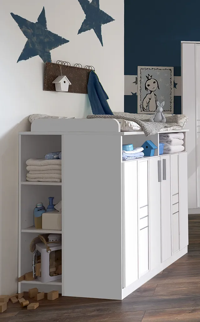 Komplett Babyzimmer Bela "Borkum" 7 Teiliges Komplett Set Mit Softclose In Weißeiche Und Leinenweiß, Babyzimmermöbel Komplett 2 Komplett Babyzimmer Bela "Borkum" 7 Teiliges Komplett Set Mit Softclose In Weißeiche Und Leinenweiß, Babyzimmermöbel Komplett – Bild 2