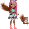 MATTEL Enchantimals Eichhörnchen-Mädchen Sancha Squirrel Puppe