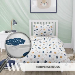 Baby Bettwäsche Set 90 X 120 Cm - Kinderbettwäsche Babybettwäsche Mit Kissenbezug 60x40 Aus Baumwolle Regenbogenmotiv 17 Baby Bettwäsche Set 90 X 120 Cm - Kinderbettwäsche Babybettwäsche Mit Kissenbezug 60x40 Aus Baumwolle Regenbogenmotiv -Babyfreude Deutschland Verkaufs-Shop eca5c9ed62a0f09c86b82da602a442d2