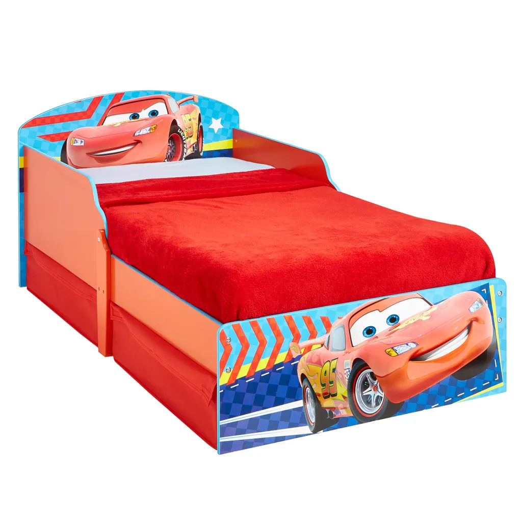 Cars Lightning McQueen Kinderbett 70 X 140 Cm Mit 2 Schubladen 1 Cars Lightning McQueen Kinderbett 70 X 140 Cm Mit 2 Schubladen