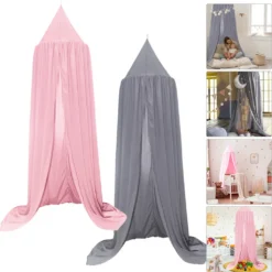 Wolketon Betthimmel Mueckennetz Fantasie Baldachin Moskitonetz Kinder Fliegennetz Maedchen,Rosa