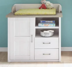 Luca Wickelkommode Inkl. Aufsatz Pinie Weiß / Trüffel -Babyfreude Deutschland Verkaufs-Shop eebb733a773d3c27ef63a540e81a9c25