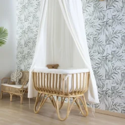 Childhome Wiege Rattan Rechteckig 90X50 + Matratze + Jersey Bezug Altweiss; Crratsqc -Babyfreude Deutschland Verkaufs-Shop eeea65ac5797bcb755a84c1d83833884