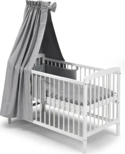 KOKO Babybett Kinderbett Beistellbett JULIA Komplettausstattung 0925-SR